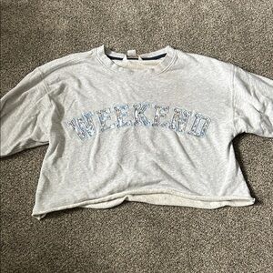 Shiraleah Gray Weekend graphic Sweatshirt